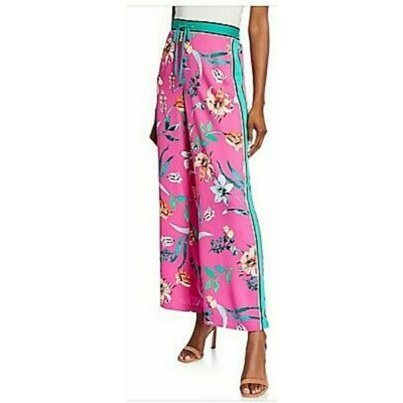 Laundry by Shelli Segal Los Angeles Floral-Printed Fluid Wide Leg Pants Multi